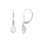 Vibrant Grown Labs-Lab Grown Diamond Solitaire Drop Lever back Earrings