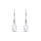 Vibrant Grown Labs-Lab Grown Diamond Solitaire Drop Lever back Earrings