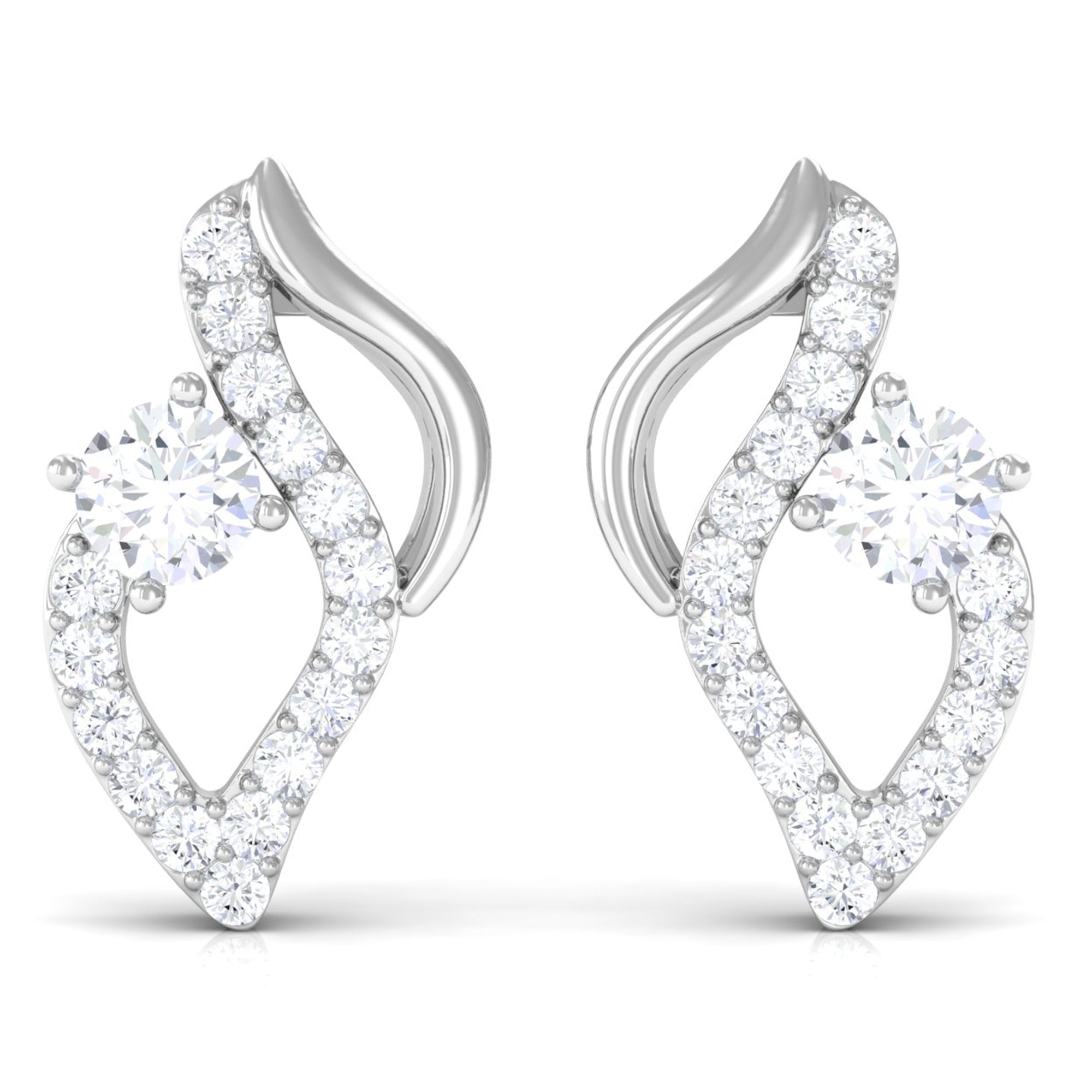 Elegant Lab Grown Diamond Stud Earrings Lab Grown Diamond - ( EF-VS ) - Color and Clarity - Vibrant Grown Labs