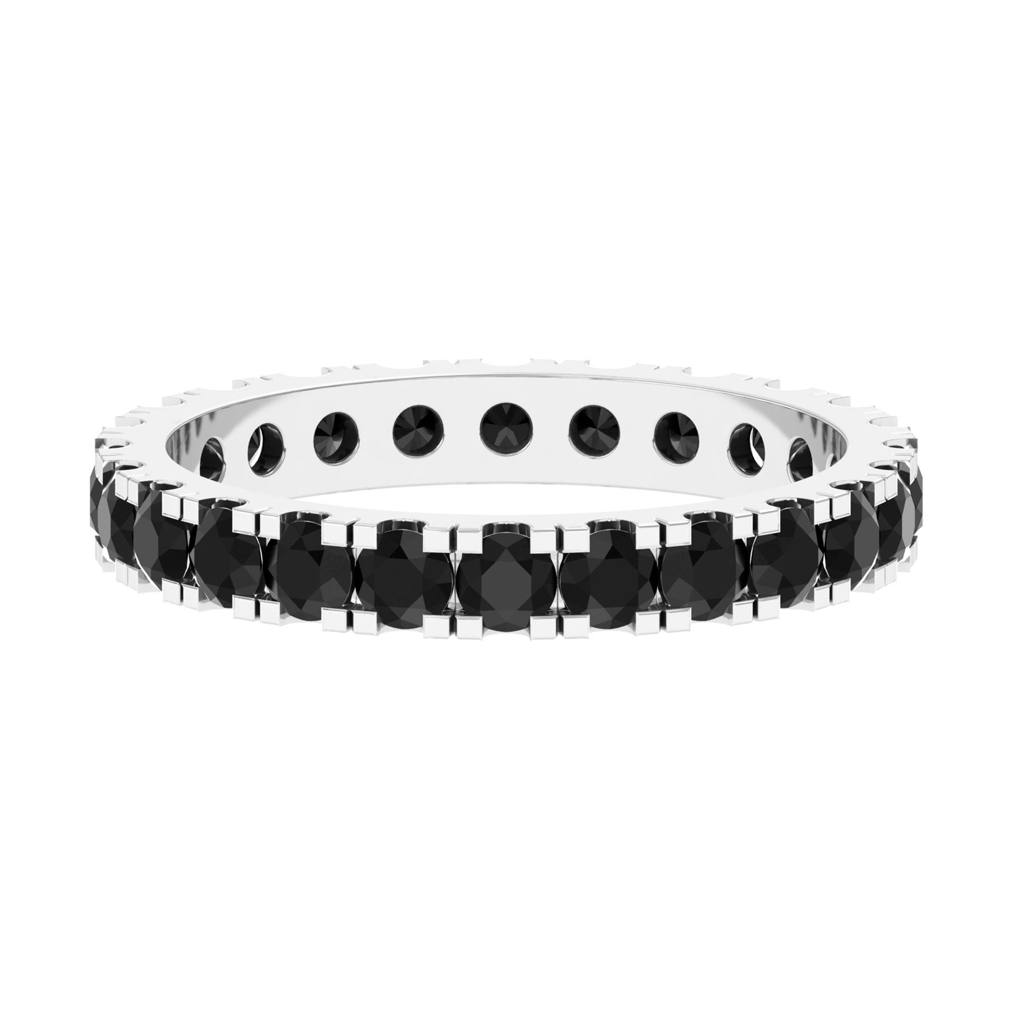 Vibrant Grown Labs-Lab Created Black Diamond Eternity Band Ring