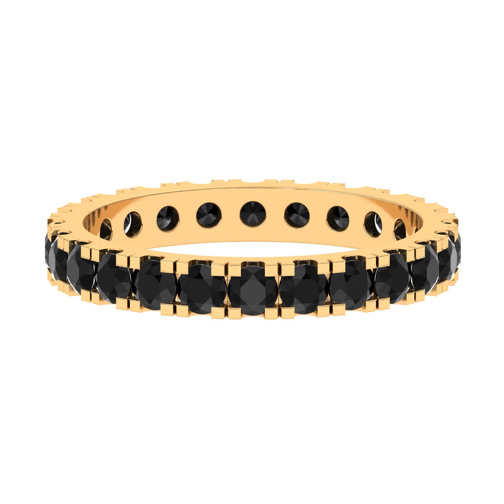 Vibrant Grown Labs-Lab Created Black Diamond Eternity Band Ring