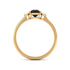 Vibrant Grown Labs-Round Lab Created Black Diamond Solitaire Promise Ring