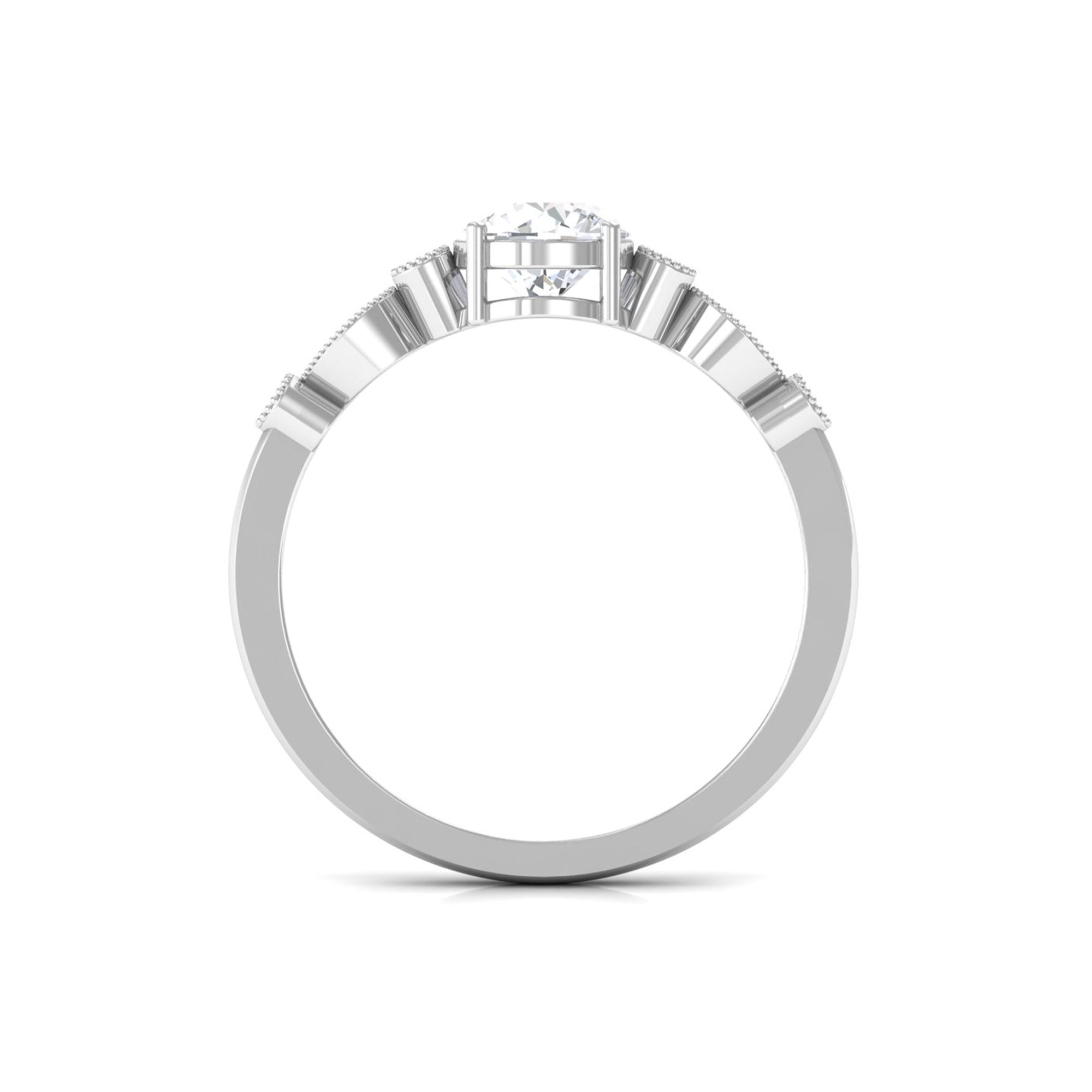 Vibrant Grown Labs-Classic Solitaire Lab Grown Diamond Engagement Ring