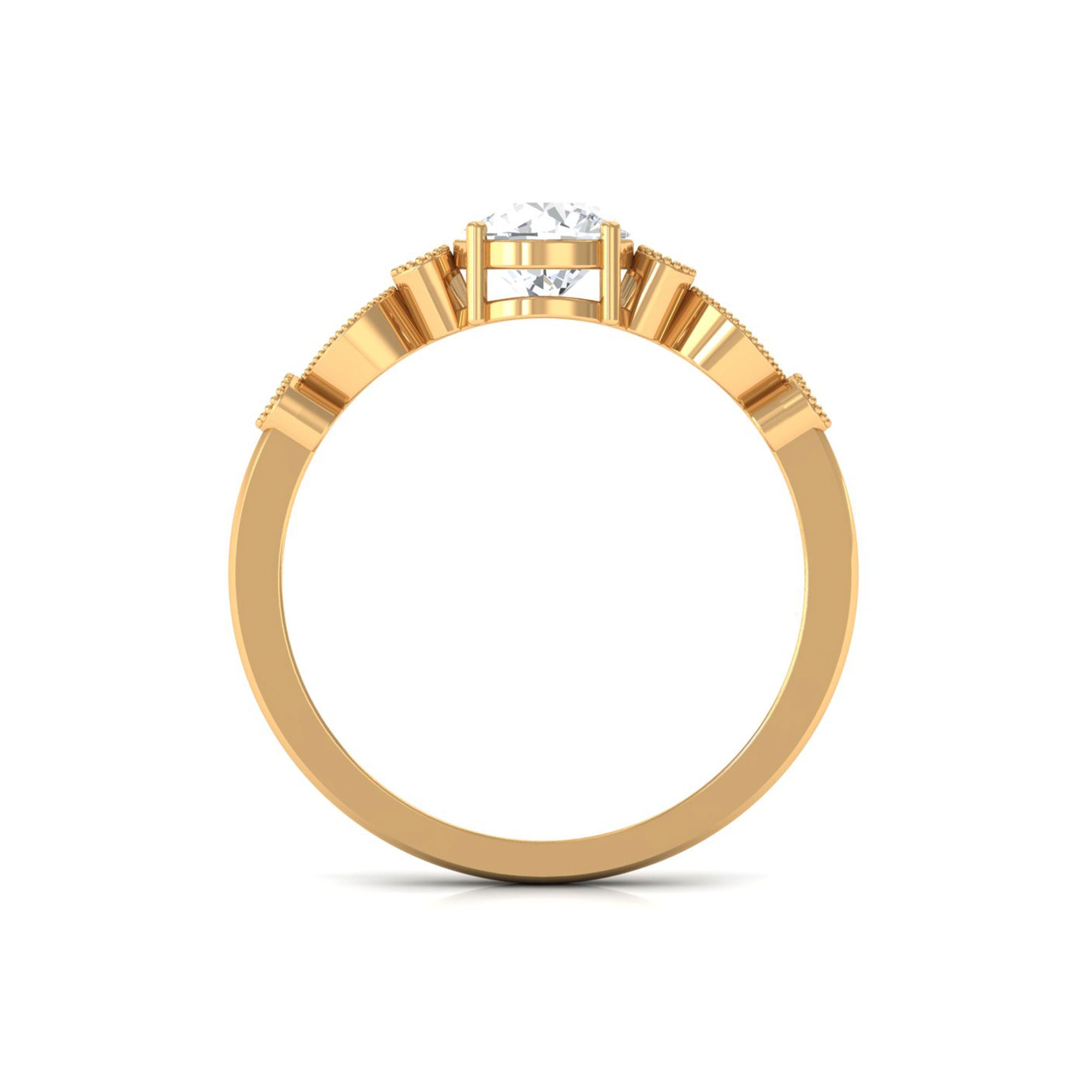 Vibrant Grown Labs-Classic Solitaire Lab Grown Diamond Engagement Ring