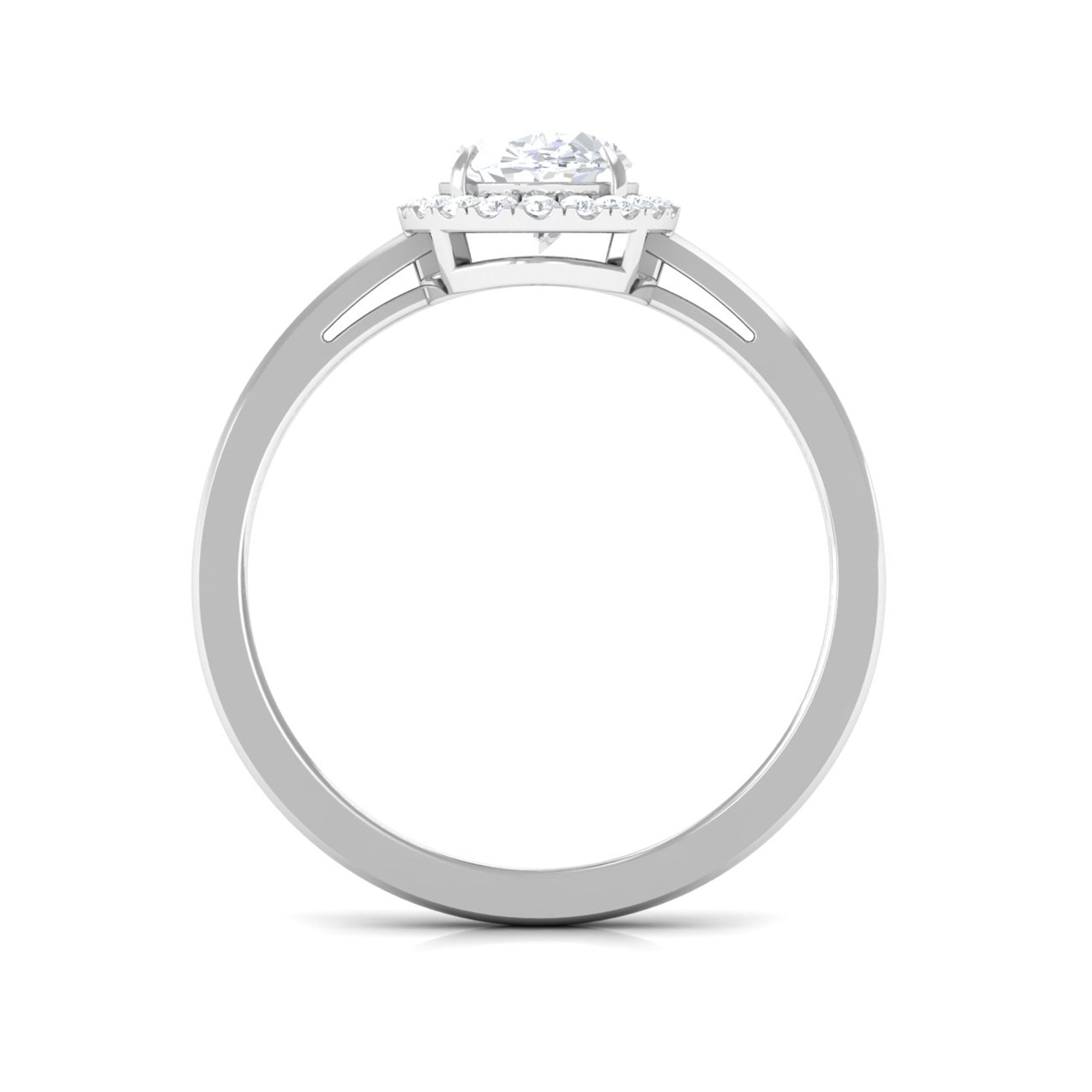 Vibrant Grown Labs-Classic Oval Halo Lab Grown Diamond Engagement Ring