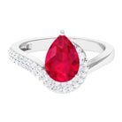 Vibrant Grown Labs-Designer Lab Cultured Ruby Ring for Engagement