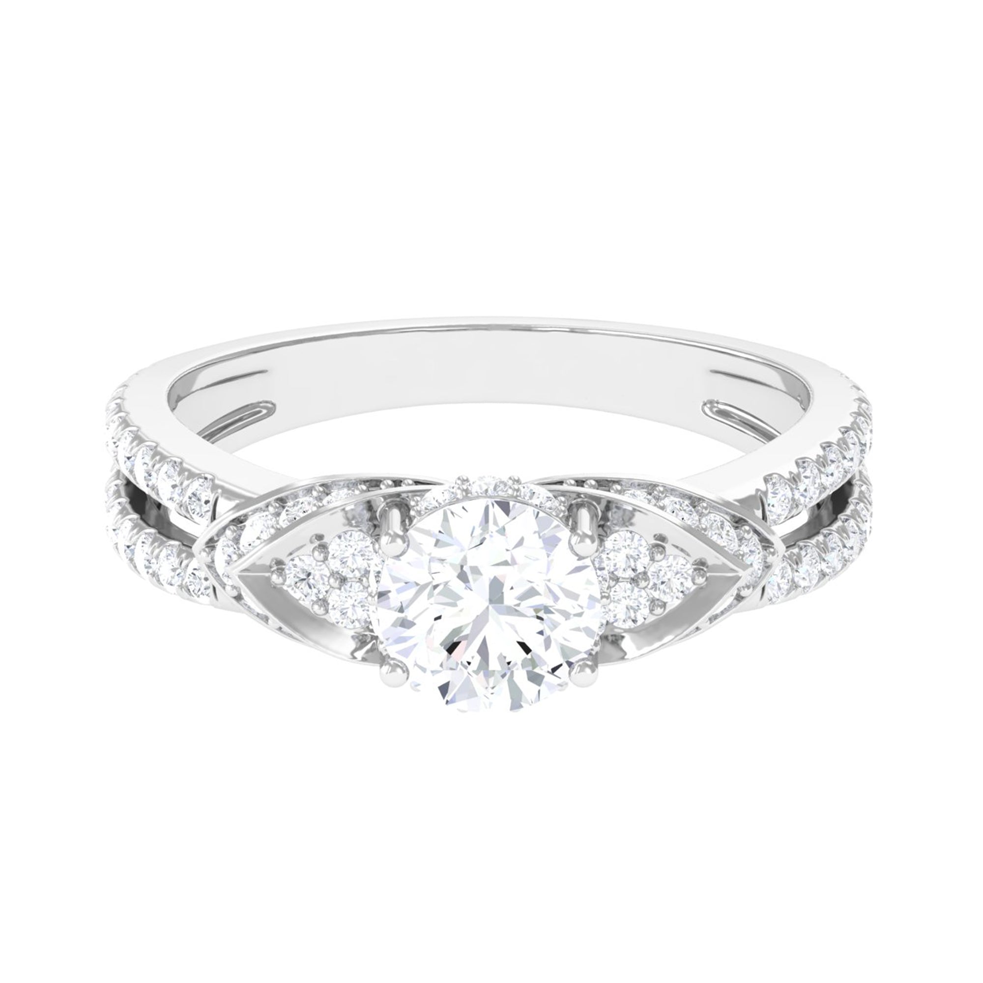 Classic Lab Grown Diamond Engagement Ring Lab Grown Diamond - ( EF-VS ) - Color and Clarity - Vibrant Grown Labs