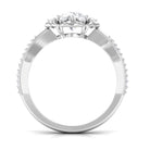 Nature Inspired Lab Grown Diamond Engagement Ring Lab Grown Diamond - ( EF-VS ) - Color and Clarity - Vibrant Grown Labs