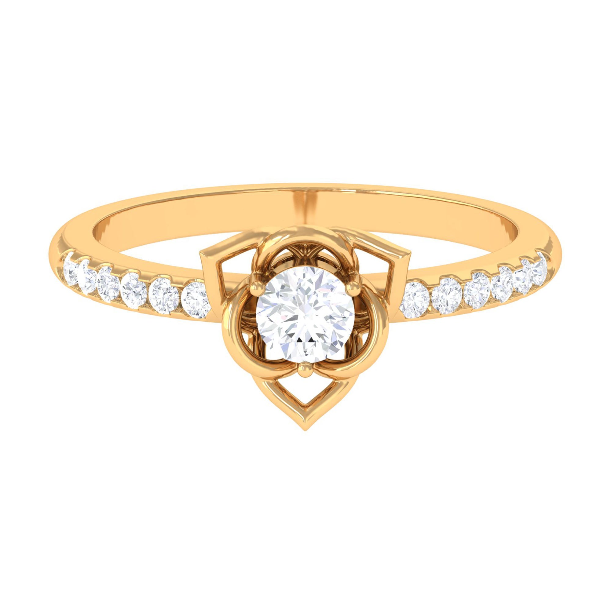 Vibrant Grown Labs-Lab Grown Diamond Flower Promise Ring