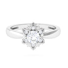 Vibrant Grown Labs-Lab Grown Diamond Nature Inspired Promise Ring